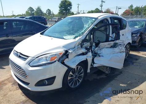 2017 Ford C-Max Energi Titanium z USA, uszkodzony, nr VIN 1FADP5FU6HL101757